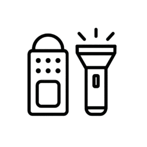 emergency lights and flashlights