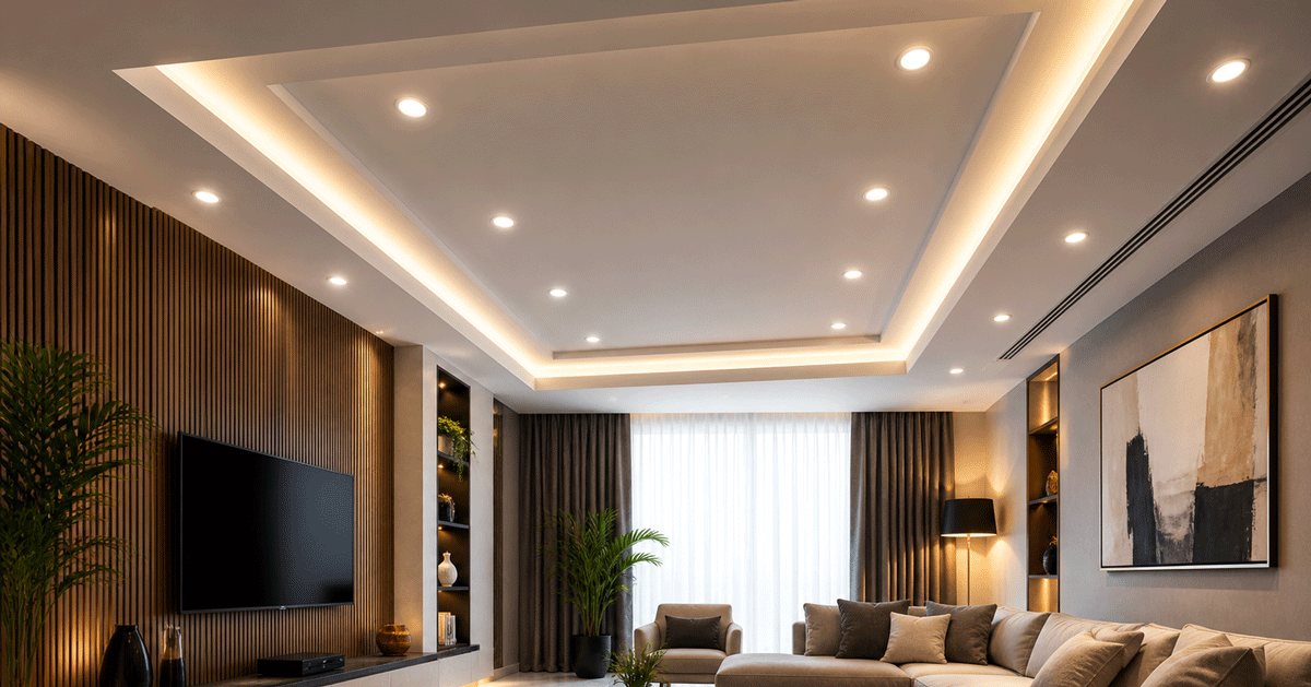 چه چراغی برای سقف کاذب مناسب‌تر است؟